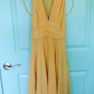 Dina Barel Silk Halter Dress